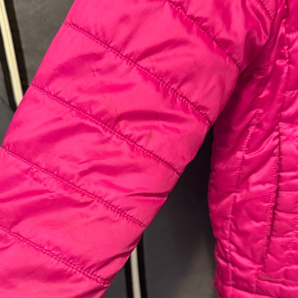 The North Face Fuchsia Jacket reversible with hood & pockets 4T - Picture 15 of 16